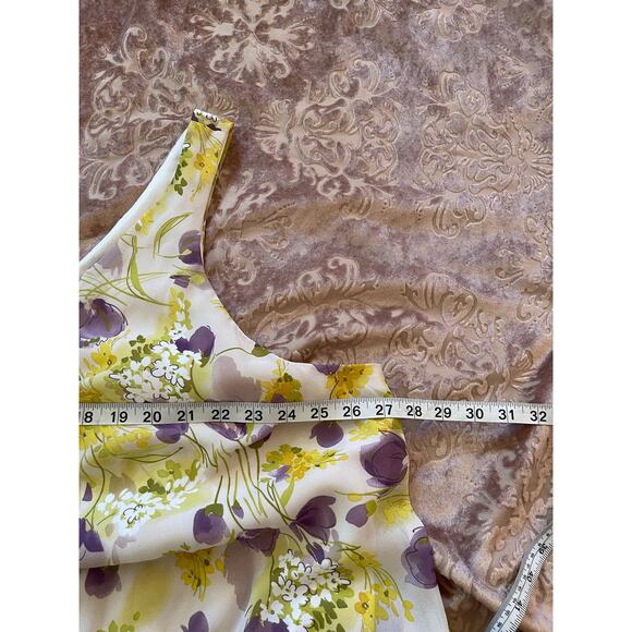 Vintage green‎ and purple floral 2 piece dress and jacket set size 3x - Picture 6 of 7